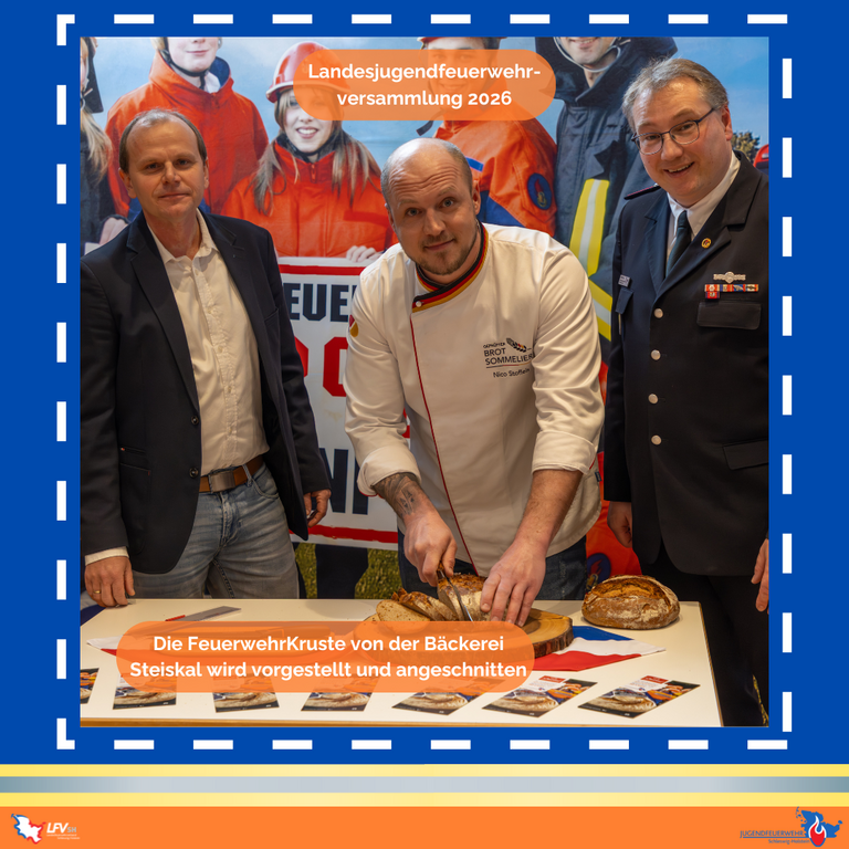 Brotanschnitt der neuen "FeuerwehrKruste" von Steiskal.