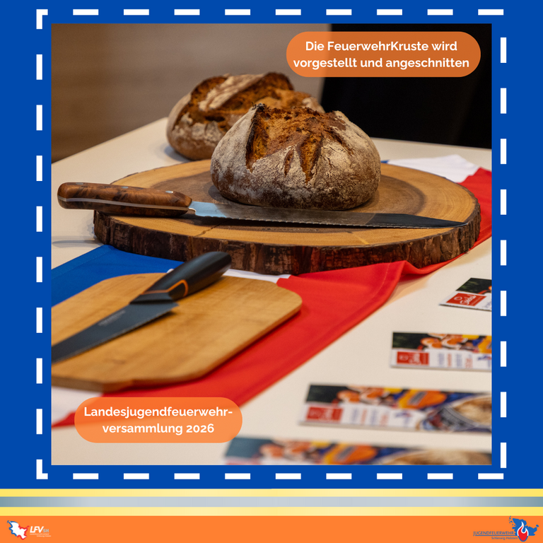 Brotanschnitt der neuen "FeuerwehrKruste" von Steiskal.